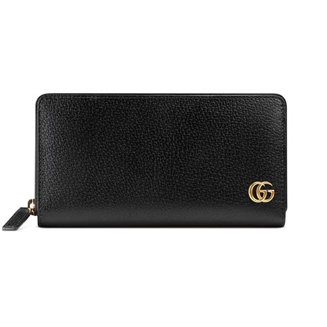 gucci marmont leather zip around wallet|Gucci Marmont wallet men's.